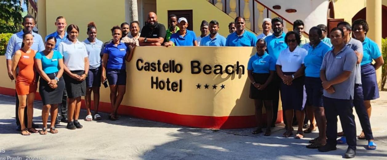 Castello Beach Hotel Grand Anse  Bagian luar foto
